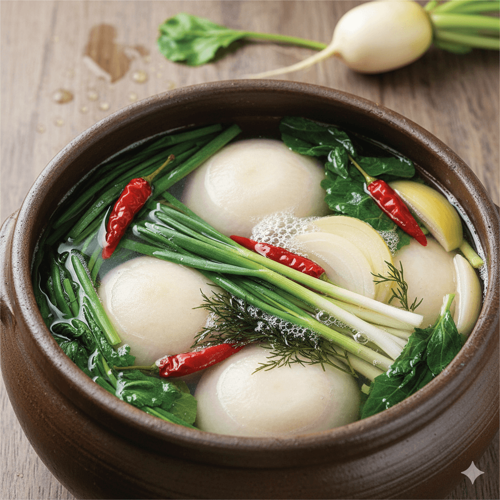 동치미 맛있게 담는법