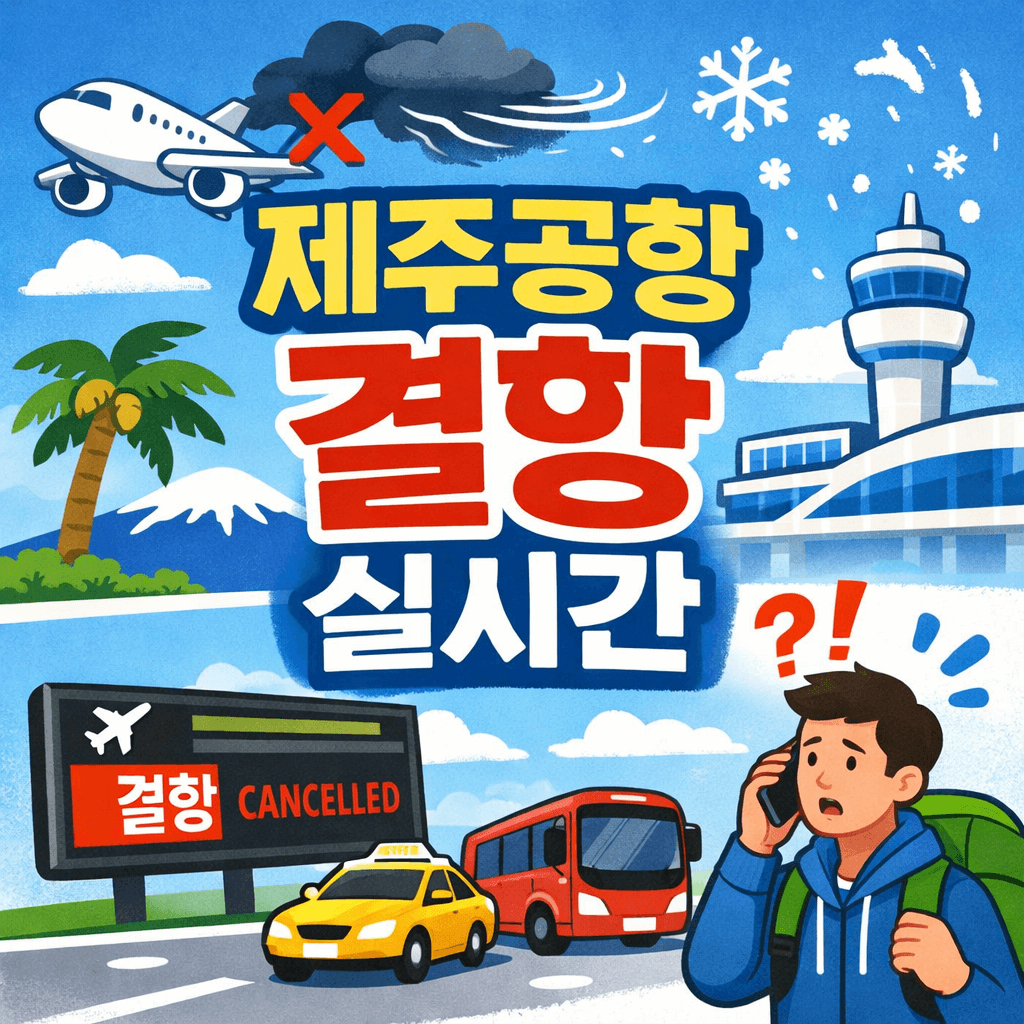 제주공항 결항 실시간