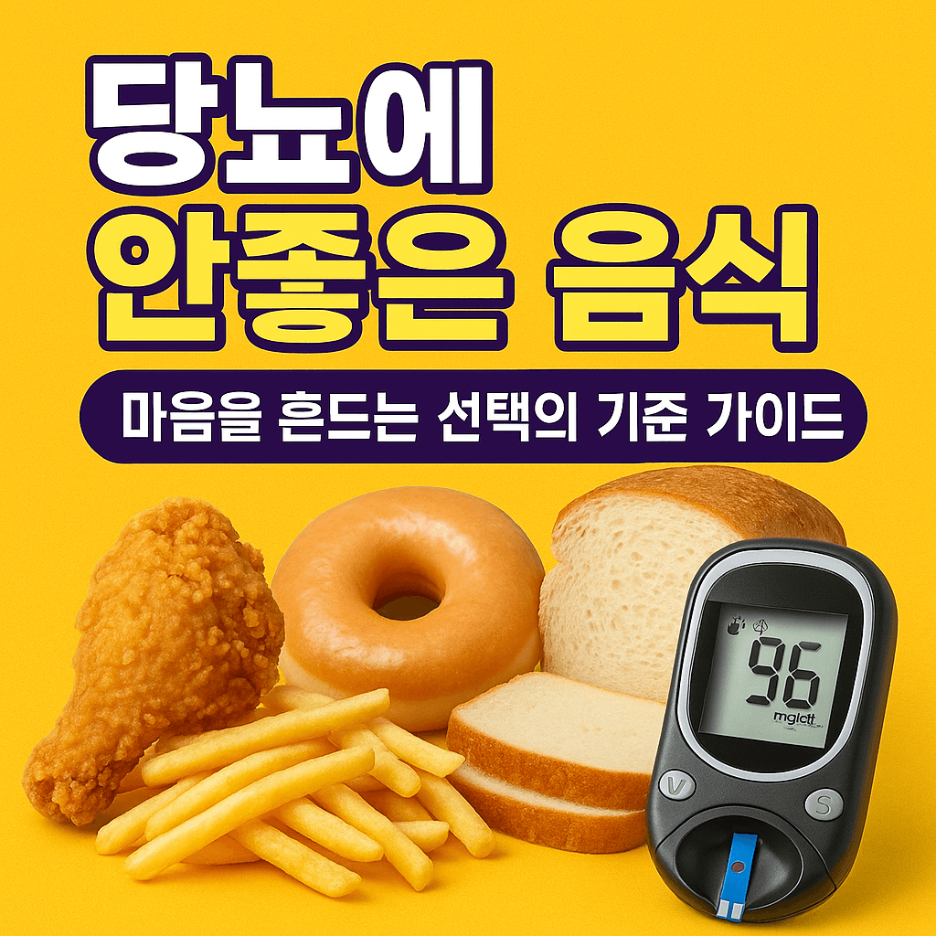 당뇨에 안좋은 음식