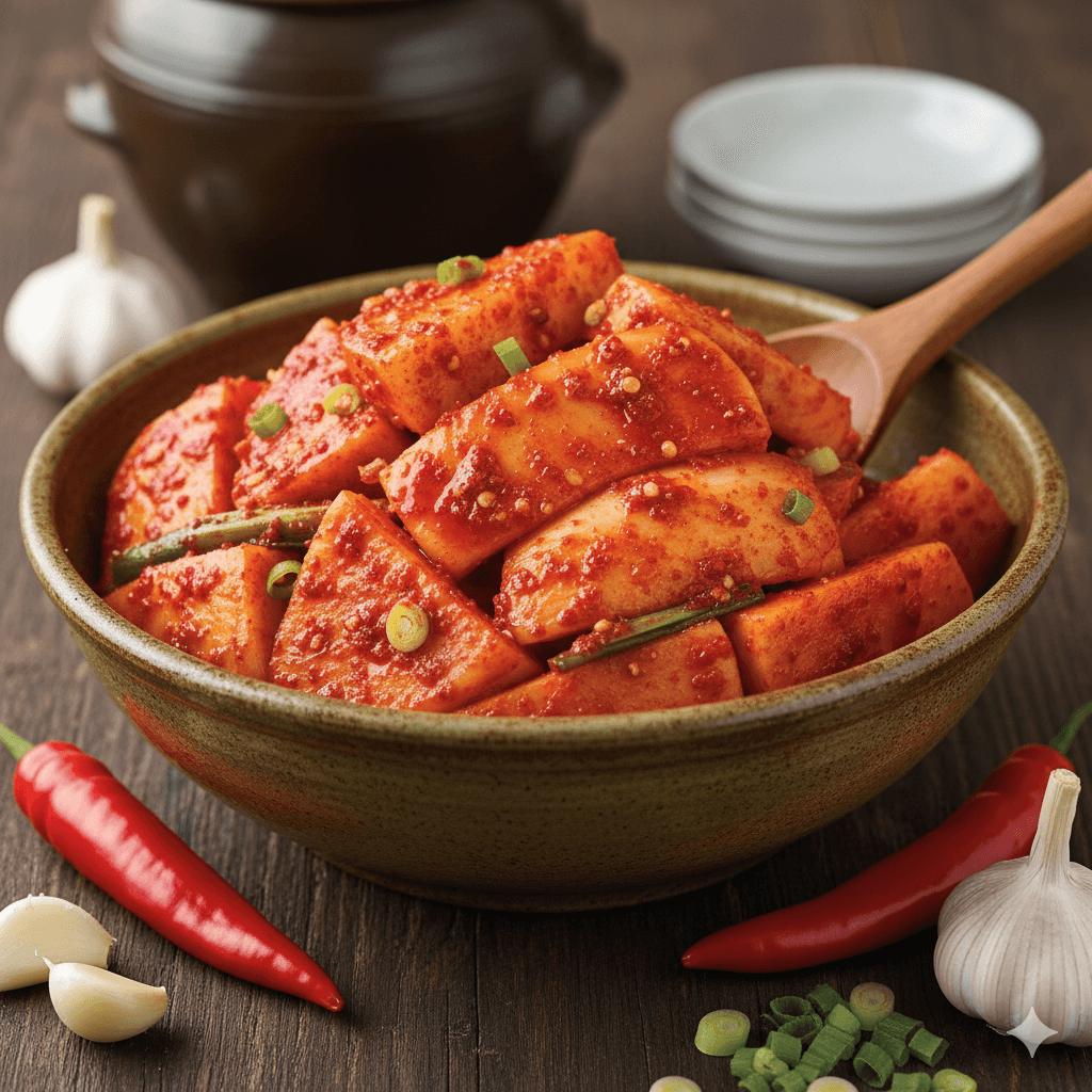 석박지 깍두기 담그는법