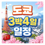 도쿄 3박4일 일정