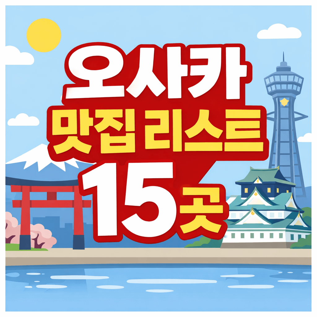 오사카 맛집