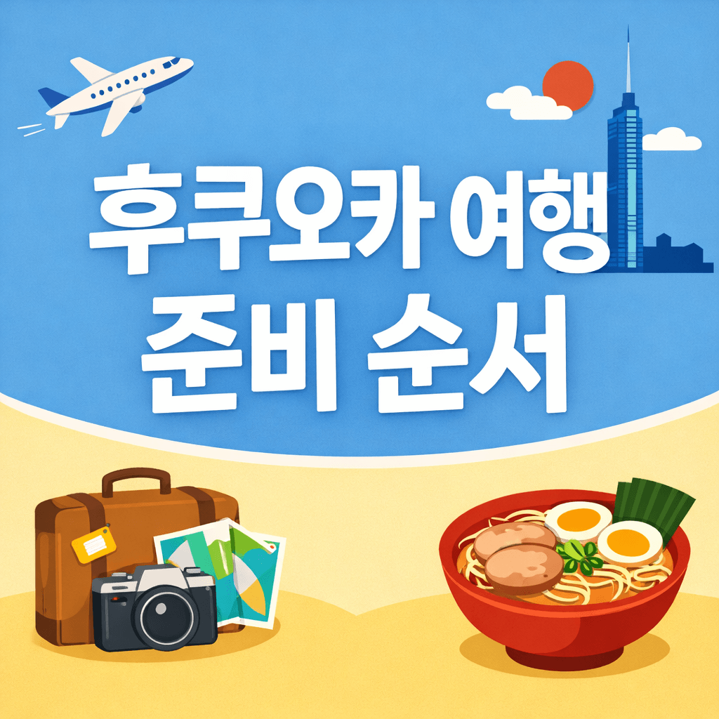 후쿠오카 여행 준비