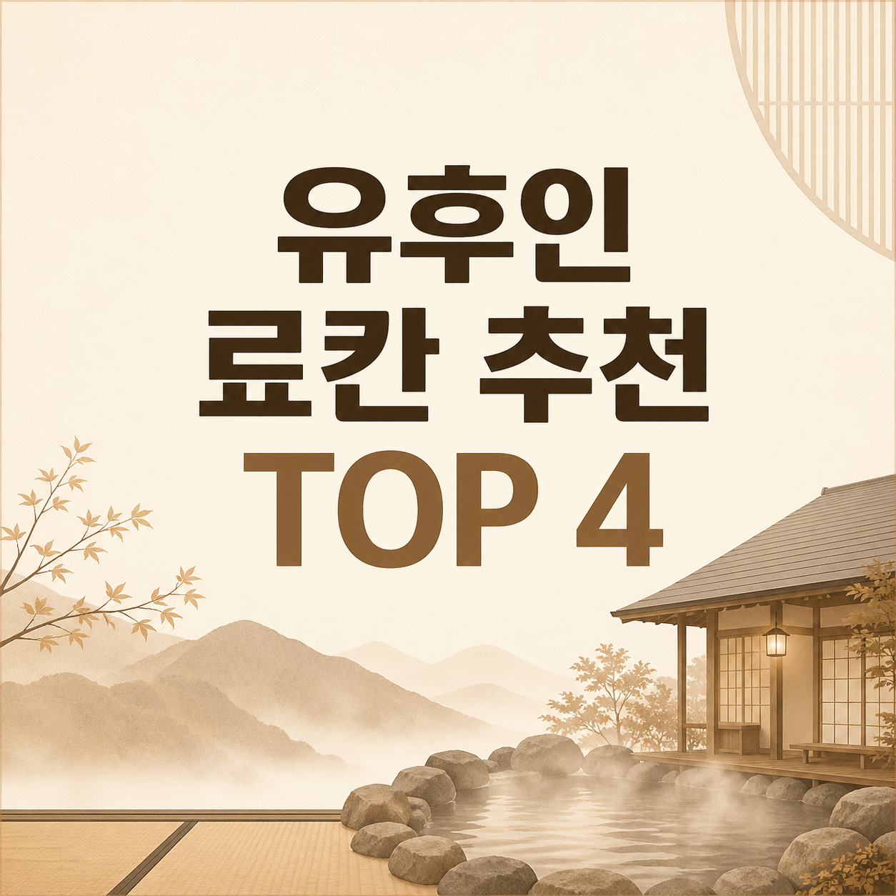 유후인 료칸 추천
