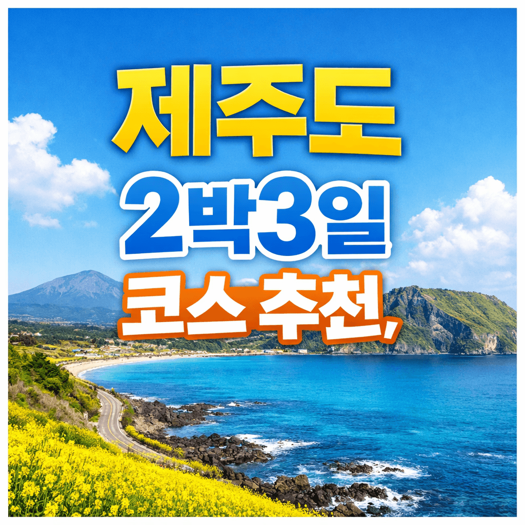 제주도 2박3일 코스