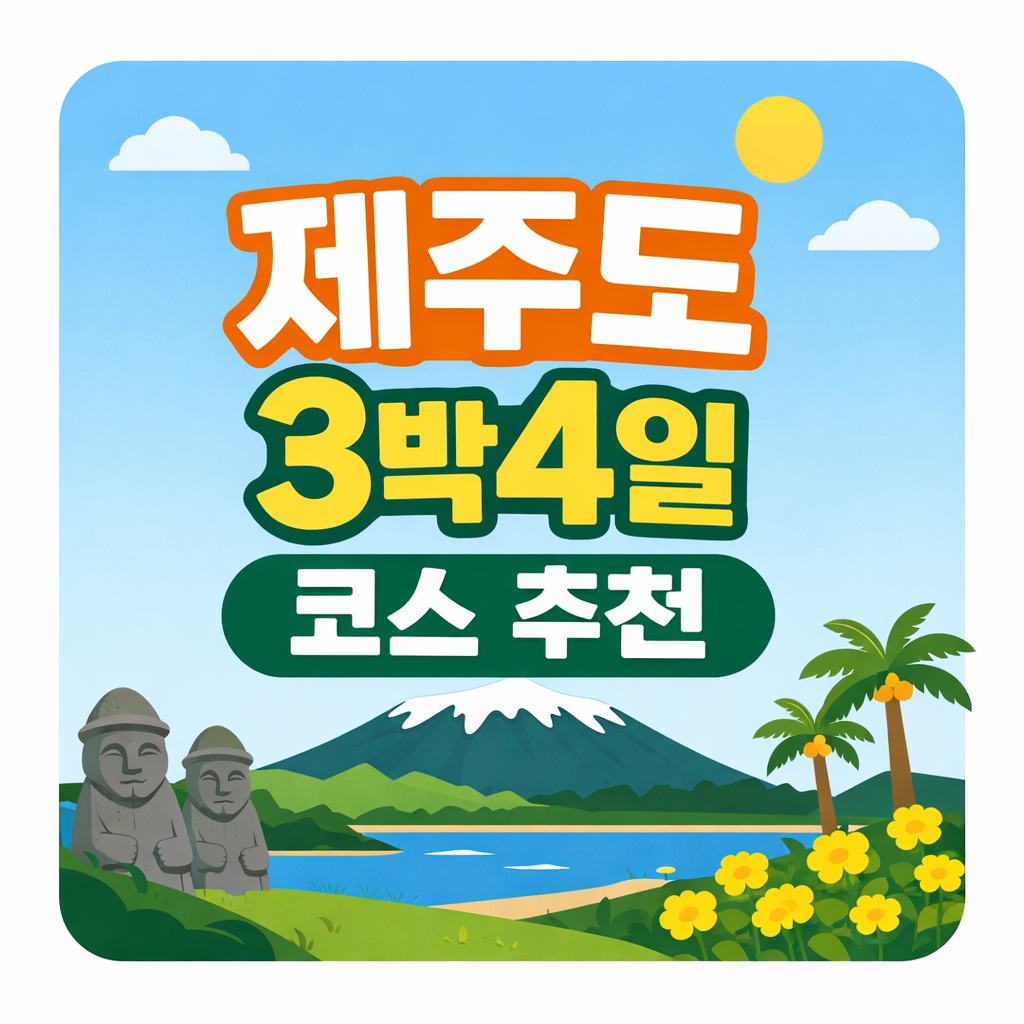 제주도 3박4일 코스