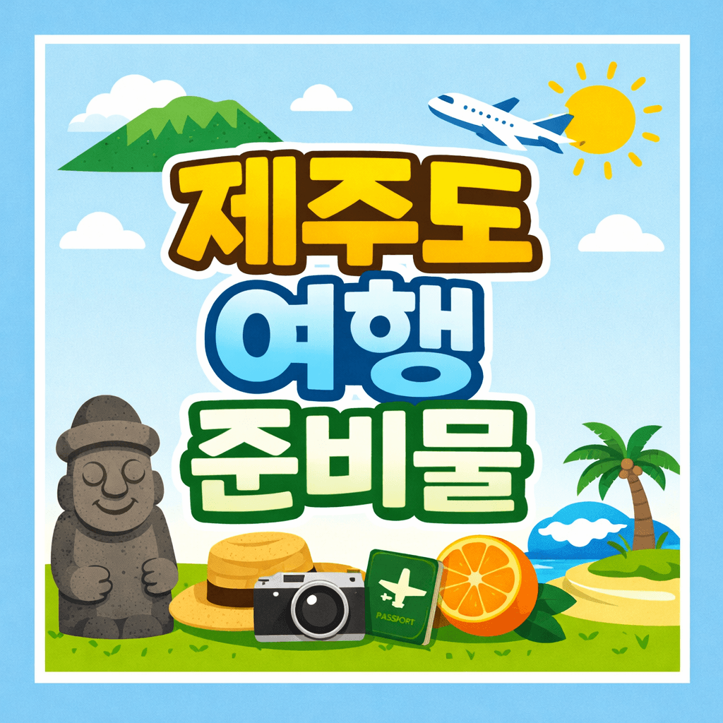 제주도 여행 준비물