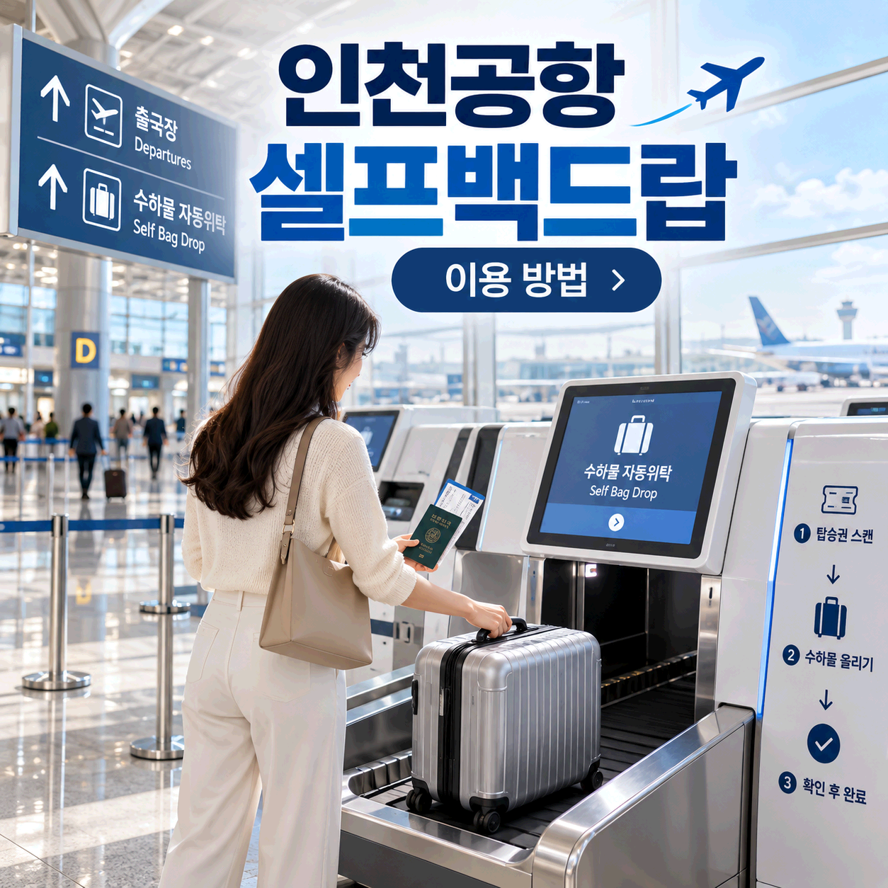 인천공항 셀프백드랍 이용 방법