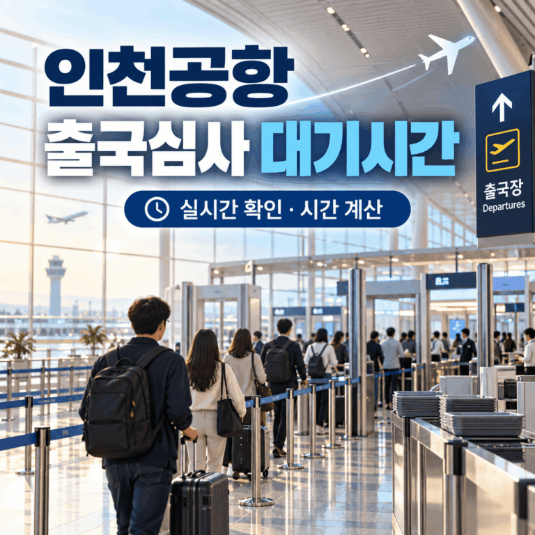 인천공항 출국심사 대기시간