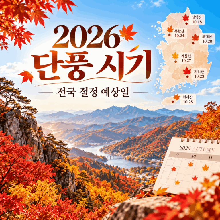 2026 단풍 시기