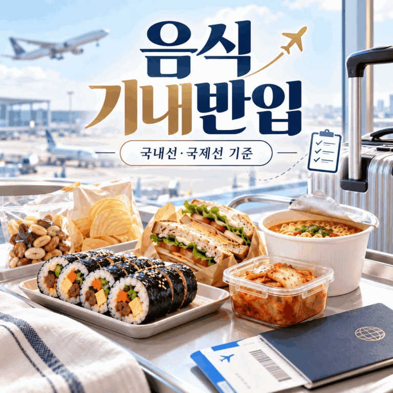 음식 기내반입